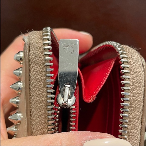 Authentic Christian LouboutinStudded Beige Wallet
